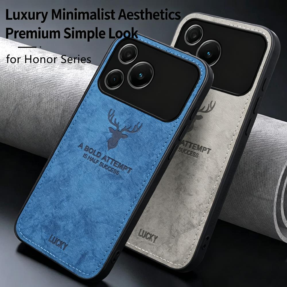Vintage Fashion Build - Modieuze stoffen telefoonhoes voor Honor 70