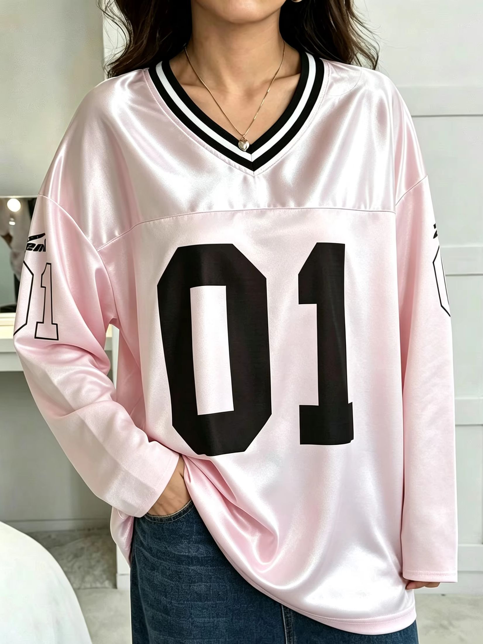 Vintage Fashion Streetwear - Heren Dames Vintage Lange Mouw Oversized