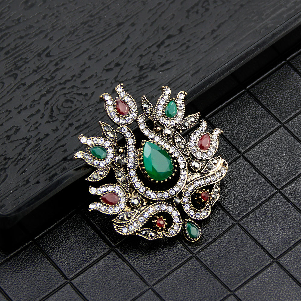 Vintage Fashion Hijab - Sunspicems Vintage Turkse Vrouwen Tulpen Broche