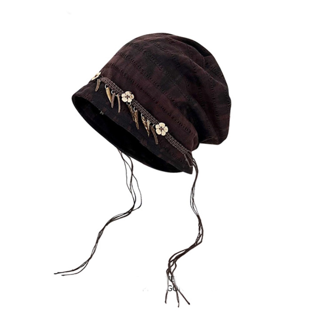 Vintage Fashion Bloggers - Vintage Retro Etnische Stijl Muts Houten