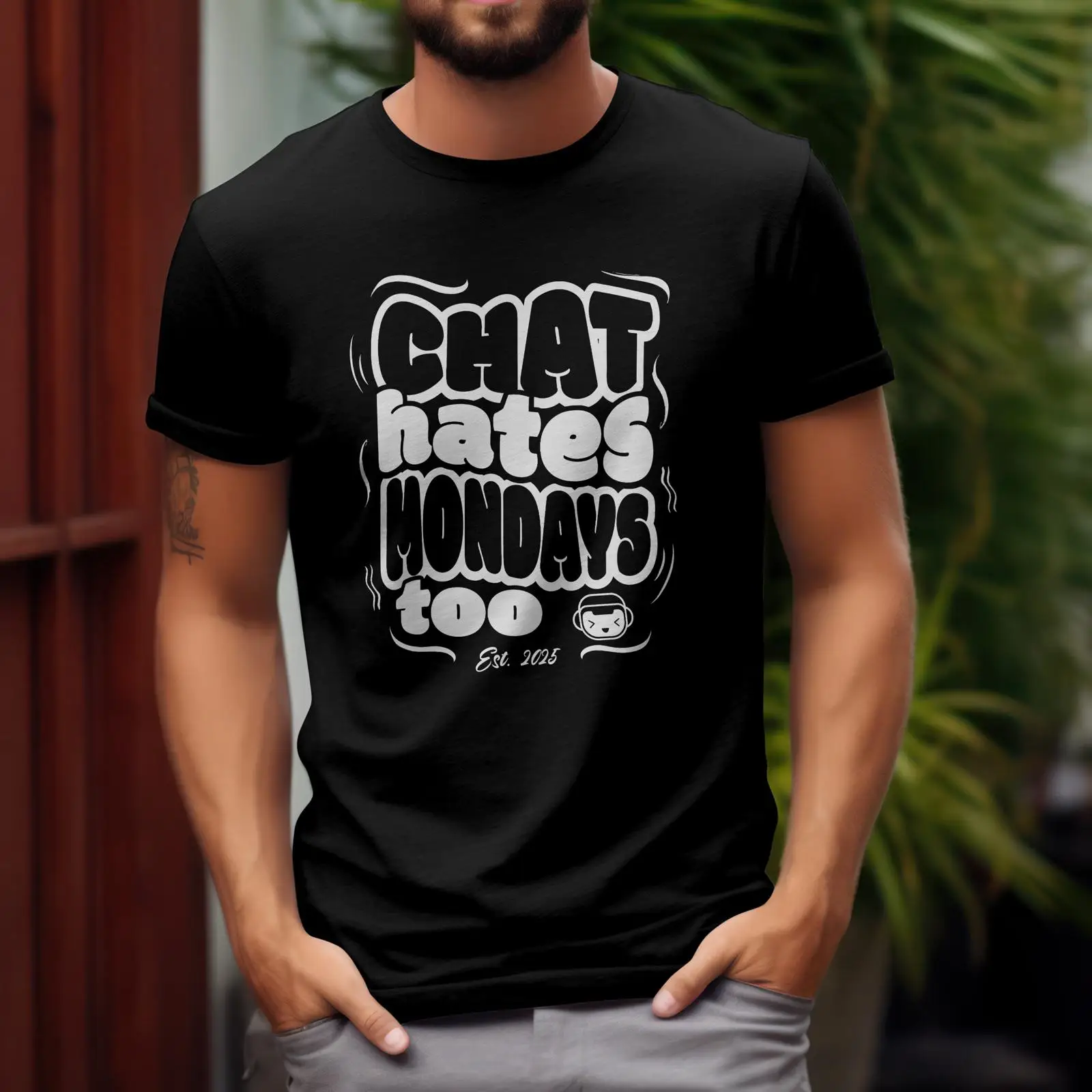 Vintage Fashion Influencers - Grappig Geek Tech Chat AI T-shirt