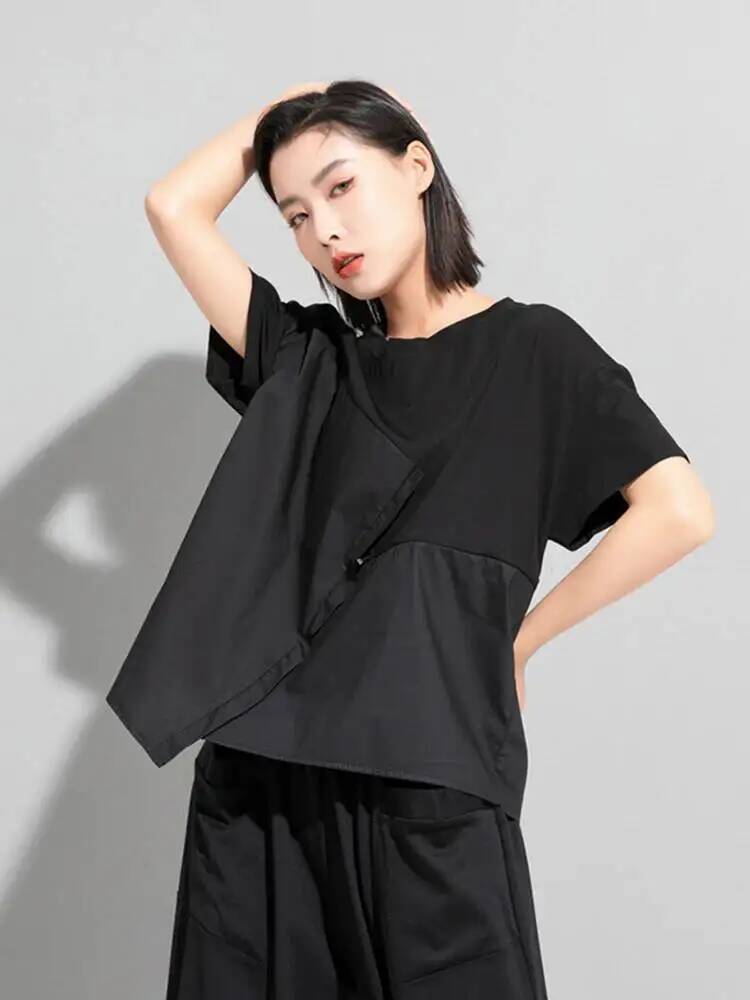 Vintage Fashion Build - Taille Dames Zwart Trekkoord Big Size