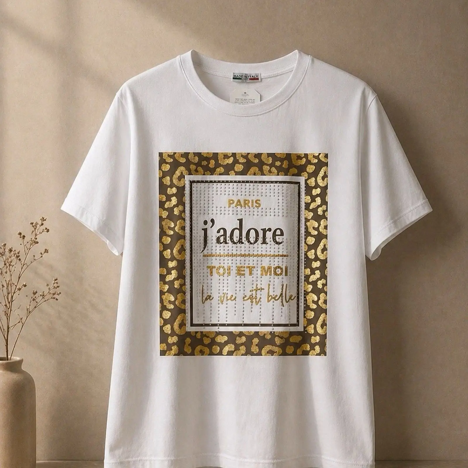 Vintage Fashion Bloggers - Dames T-shirt Wit Leo quot J