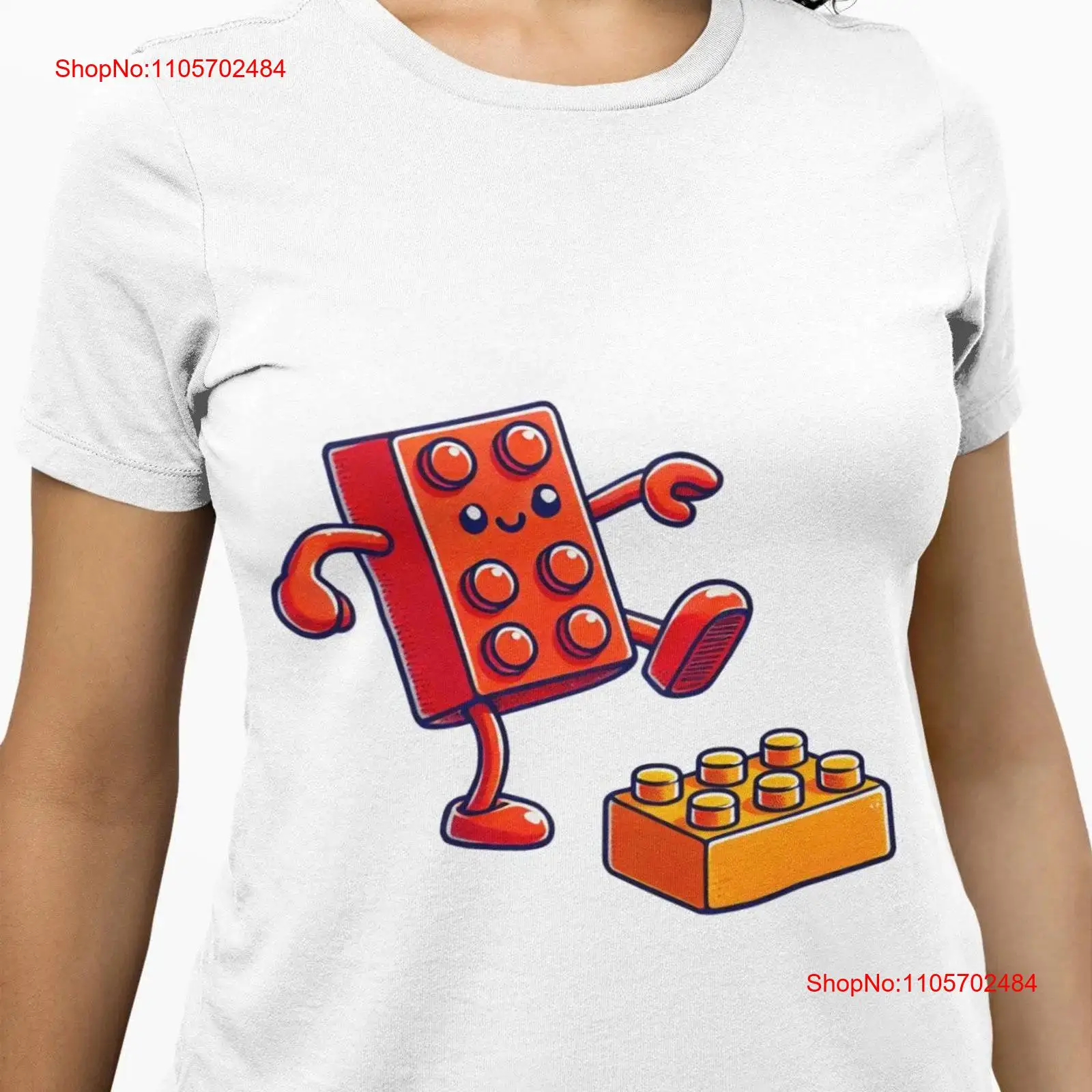 Vintage Fashion Build - Grappige bouwsteen T-shirt Kawaii Brick Character