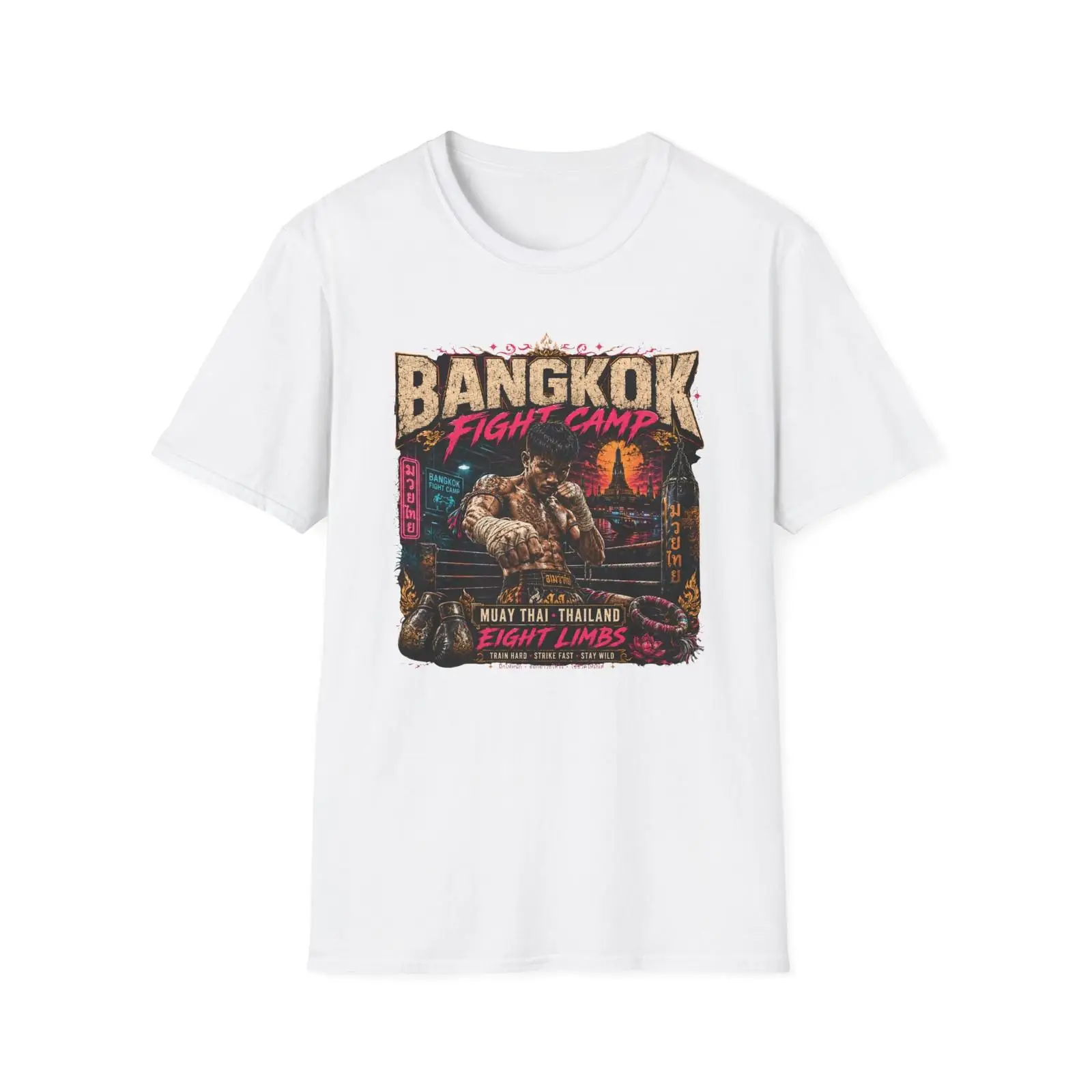 Vintage Fashion Bangkok - Muay Thai T-shirt Bangkok Fight Camp,