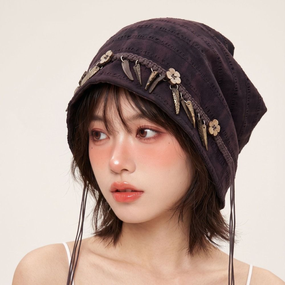 Vintage Fashion Bloggers - Haarhoed Retro Etnische Stijl Beanie Houten