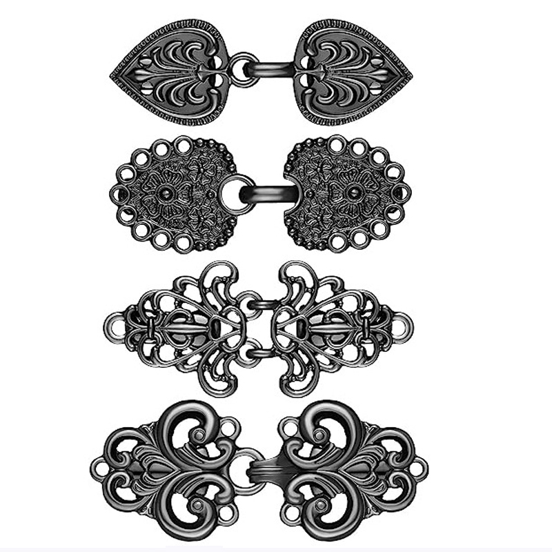 Vintage Fashion Guild - 4-delige vintage trui swirl clip cape
