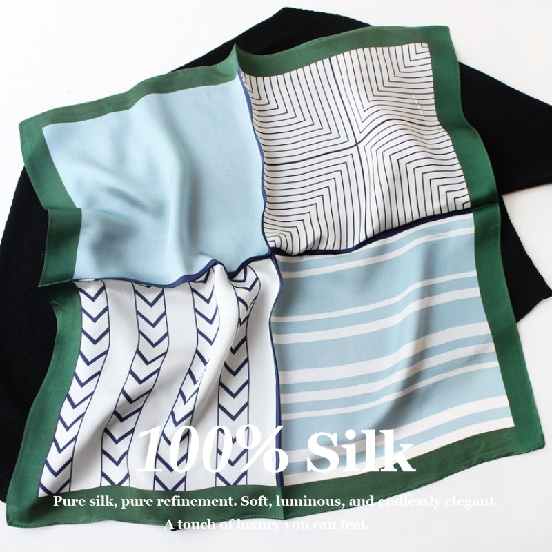 Nieuwe 53 cm 100% Moerbei Zijd - Vintage Fashion Hijab recensie en prijs
