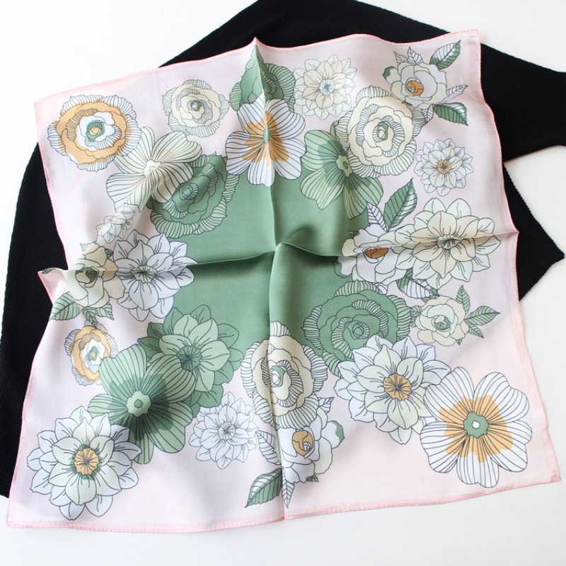 Nieuwe 53 cm 100% Moerbei Zijd - Vintage Fashion Hijab recensie en prijs
