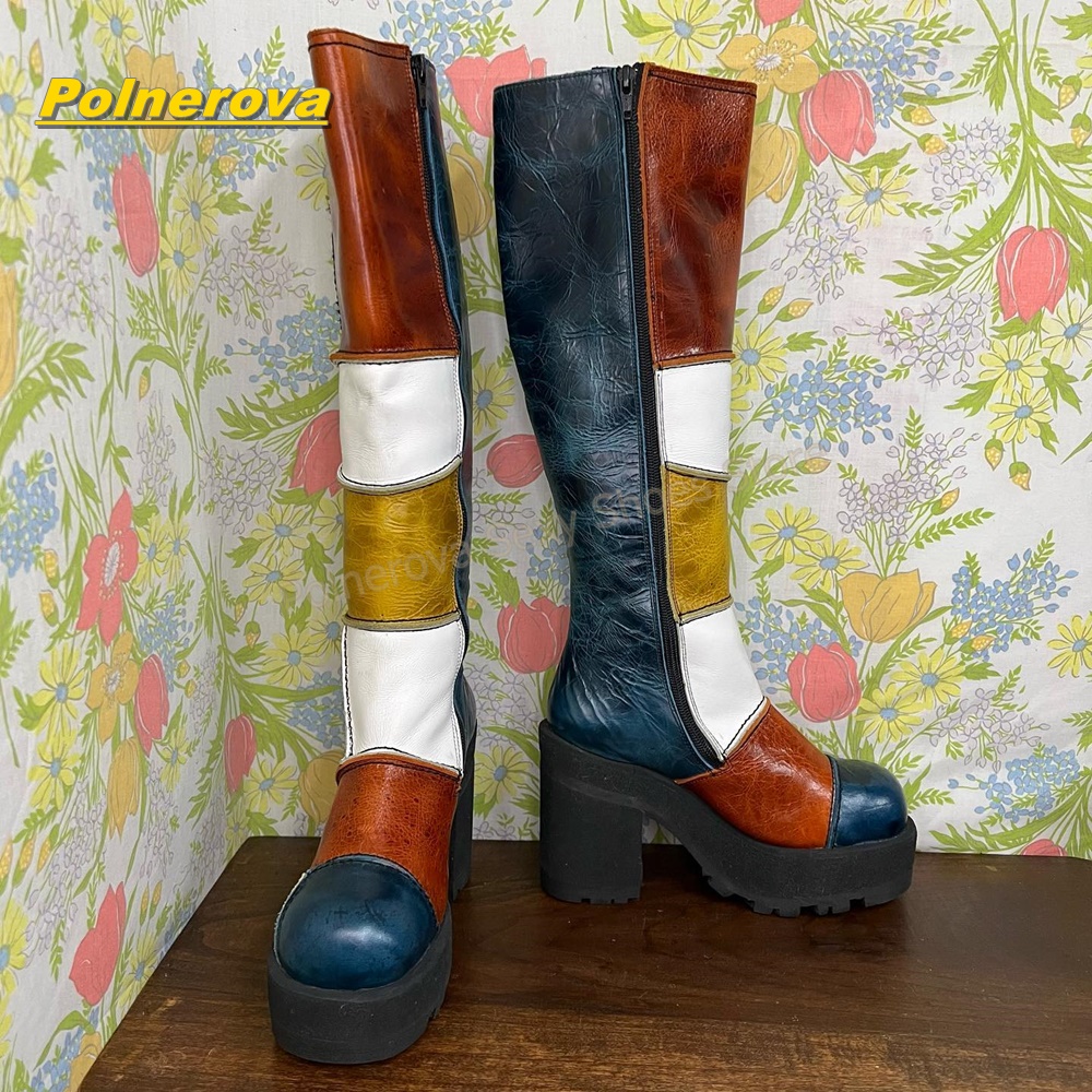 Vrouwen Retro Patchwork Ledere - Vintage Fashion Streetwear recensie en prijs