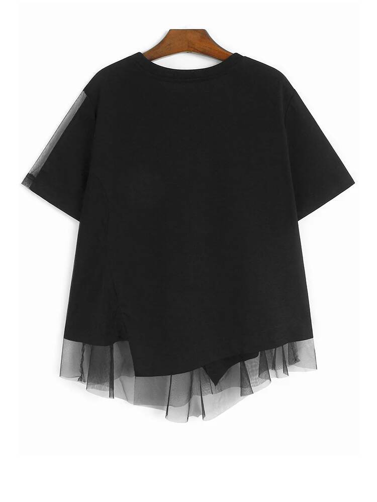 Dames Zwart Mesh Onregelmatig  - Vintage Fashion Build recensie en prijs