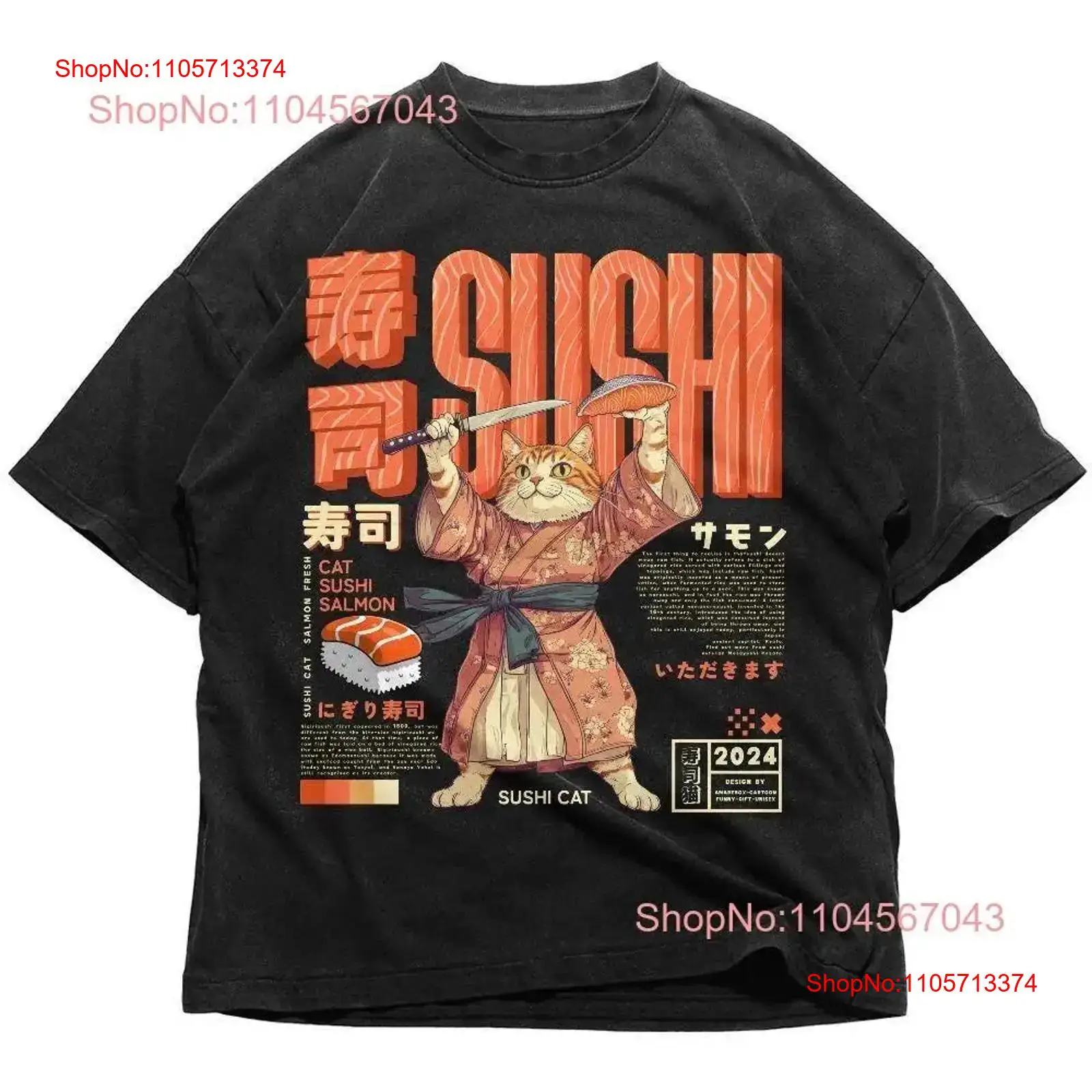 Sushi Cat Japans T-shirt Retro - Vintage Fashion In Tokyo recensie en prijs