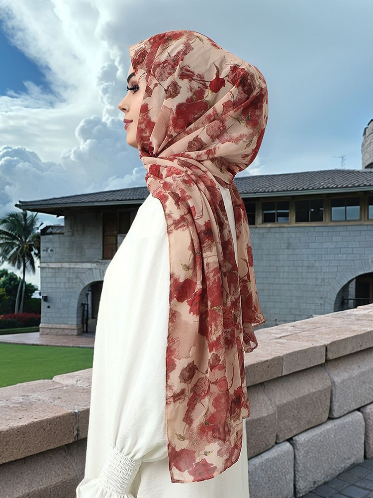 Dames Vintage Elegante Bloemen - Vintage Fashion Hijab recensie en prijs