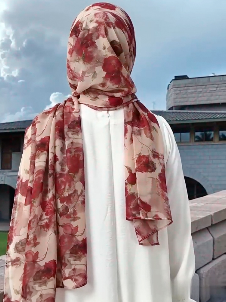 Dames Vintage Elegante Bloemen - Vintage Fashion Hijab recensie en prijs