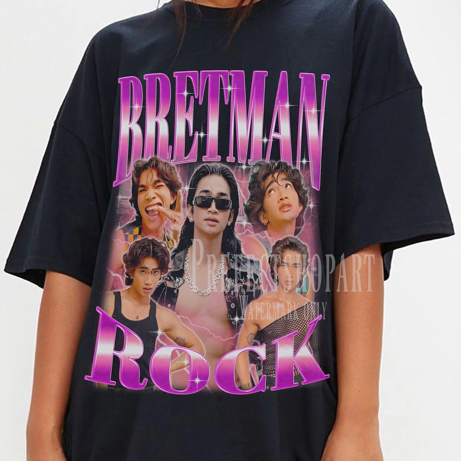 Bretman Rock Retro T-shirt Vin - Vintage Fashion Influencers recensie en prijs