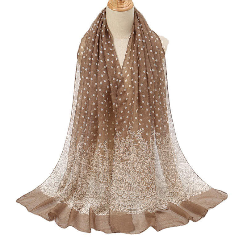 Vintage Gradiënt Polk Dot Kato - Vintage Fashion Hijab recensie en prijs