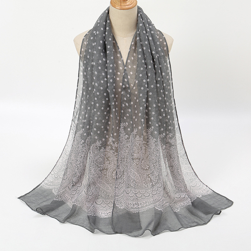 Vintage Gradiënt Polk Dot Kato - Vintage Fashion Hijab recensie en prijs