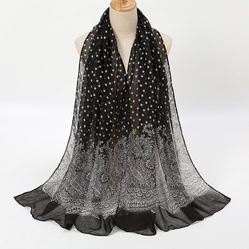 Vintage Gradiënt Polk Dot Kato - Vintage Fashion Hijab recensie en prijs